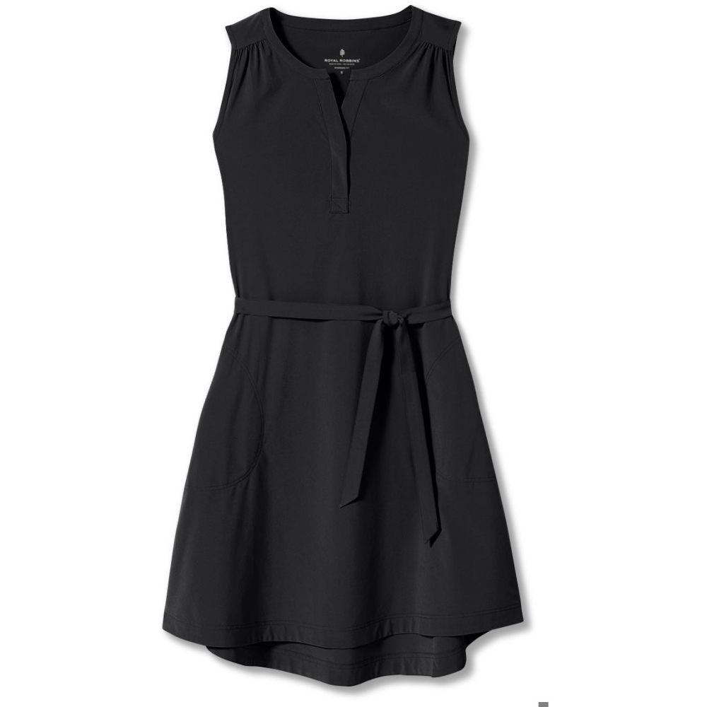 Royal Robbins Spotless Traveler Tank Dress Women's Jet black 326002-037 jurken en rokken online bestellen bij Kathmandu Outdoor & Travel