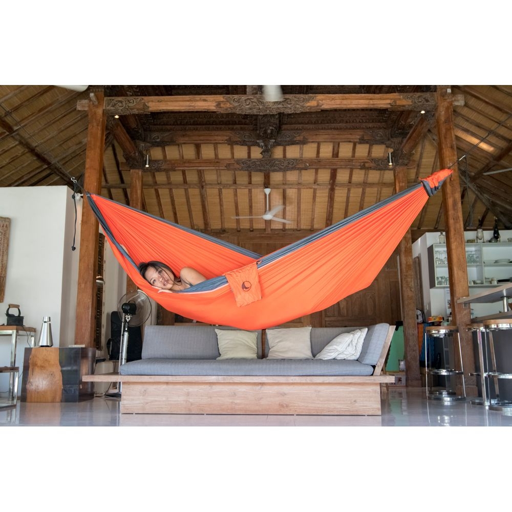 Ticket to the Moon Original Double Orange/Dark Grey TMO3503 hangmatten online bestellen bij Kathmandu Outdoor & Travel