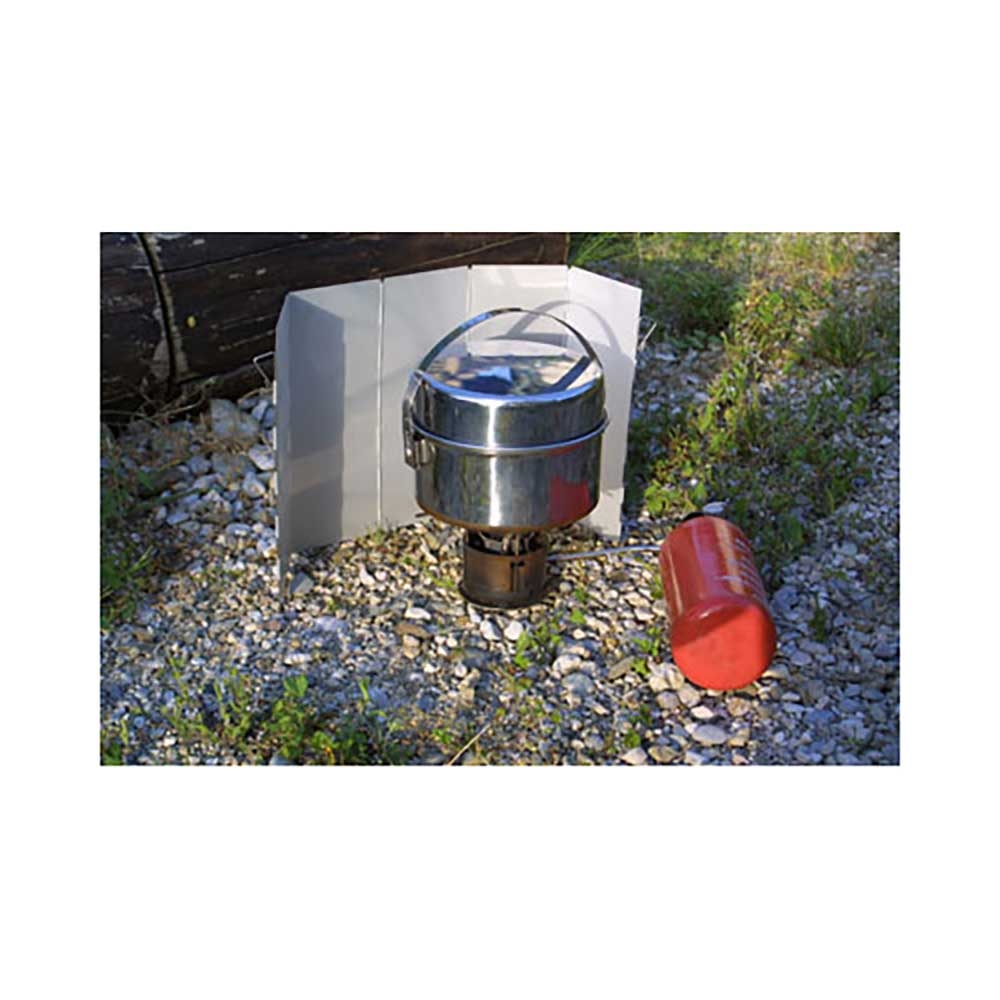 Basic Nature Windscherm aluminium 49 x 26cm Aluminium 052900 branders online bestellen bij Kathmandu Outdoor & Travel