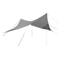 Bo-Camp Tarp 4m x 4m Lichtgrijs/Anthraciet