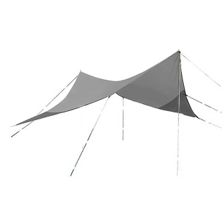 Bo-Camp Tarp 4m x 4m Lichtgrijs/Anthraciet
