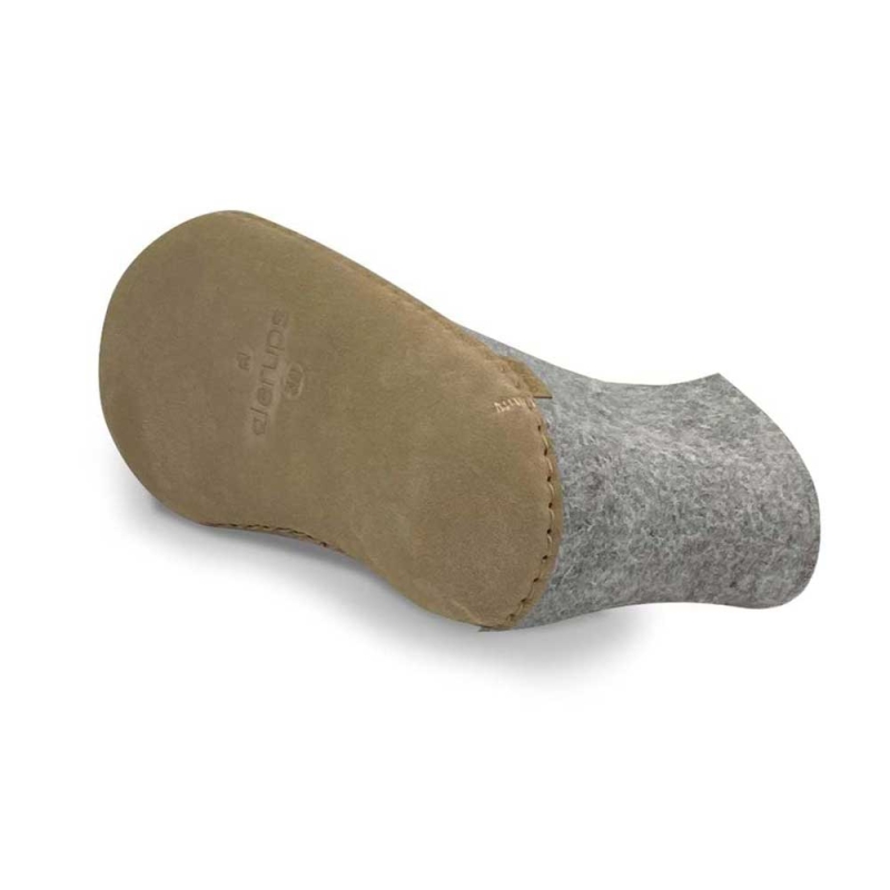 Glerups Boot Leather Grey