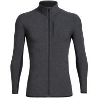 Icebreaker Descender Long Sleeve Zip Jet hthr/Black