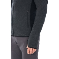 Icebreaker Descender Long Sleeve Zip Jet hthr/Black