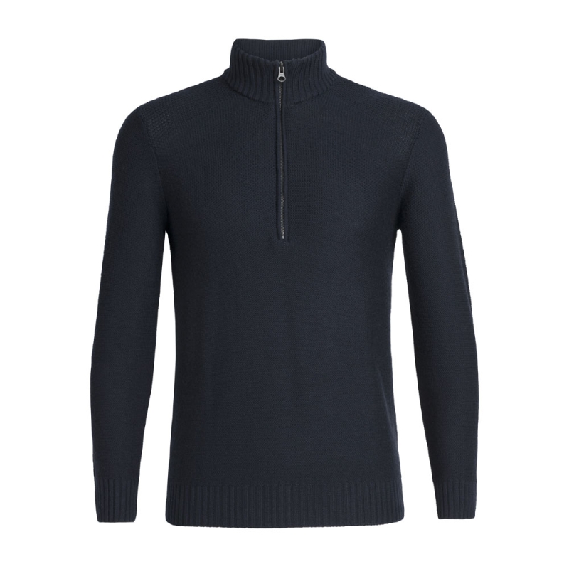 Icebreaker Waypoint Long Sleeve Half Zip Midnight Navy