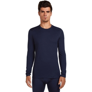 Icebreaker 200 Oasis Long Sleeve Crewe Midnight Navy