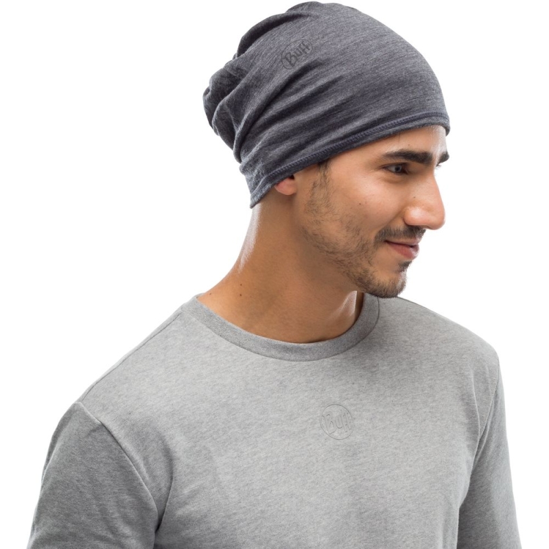 Buff Buff Lightweight Merino Wool Solid Grey