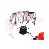 Basic Nature Windscherm aluminium vouwbaar 18cm hoog Aluminium