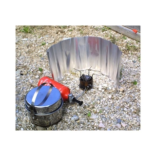 Basic Nature Windscherm aluminium vouwbaar 24cm hoog Aluminium