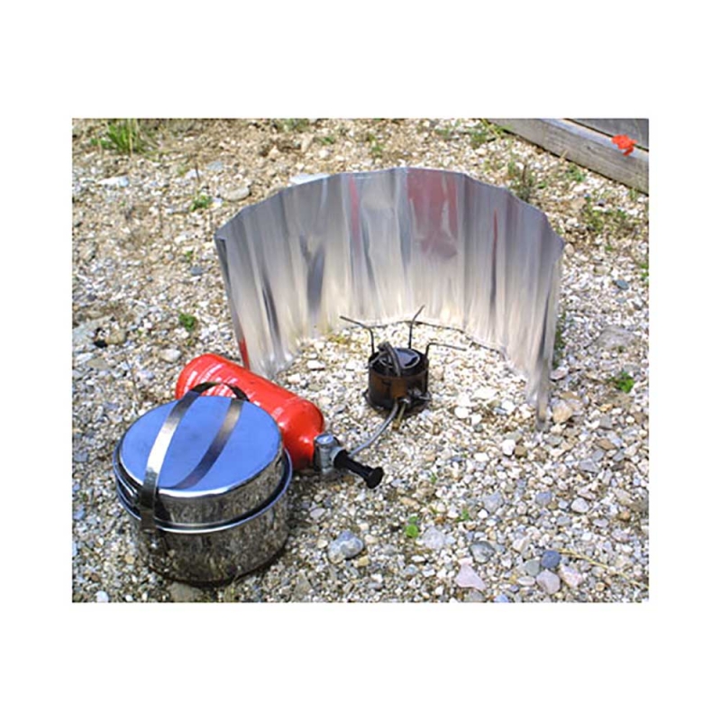 Basic Nature Windscherm aluminium vouwbaar 24cm hoog Aluminium