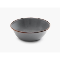 Barebones Bowl Enamel 2 Pcs Grey