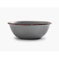 Barebones Bowl Enamel 2 Pcs Grey