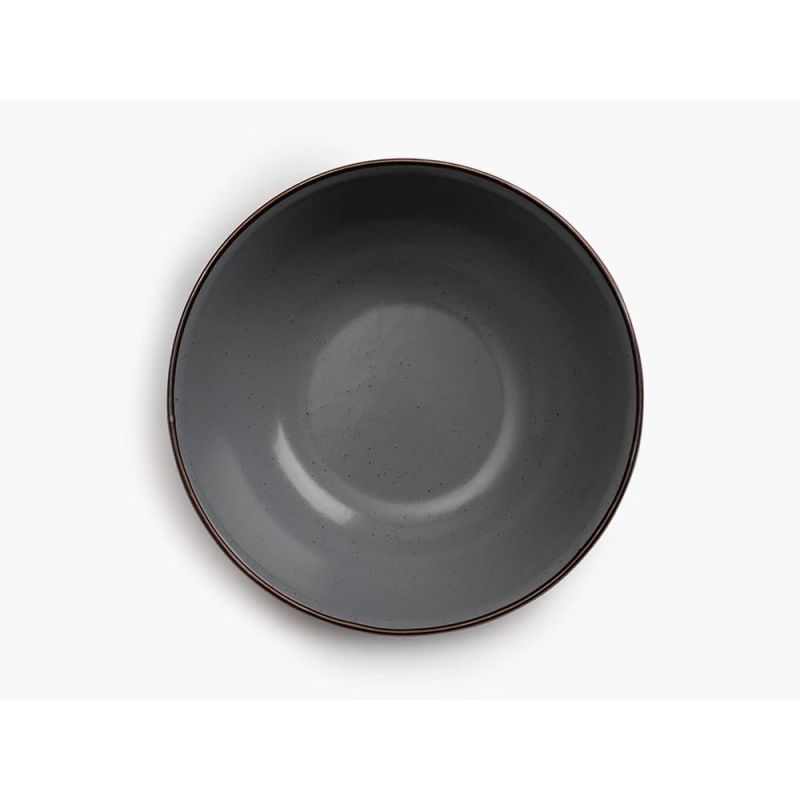 Barebones Bowl Enamel 2 Pcs Grey