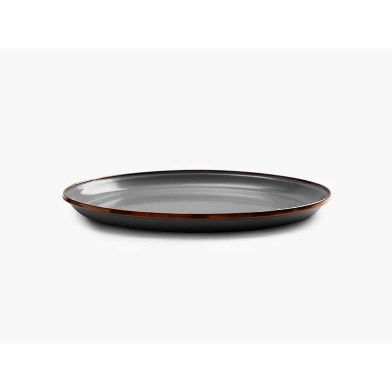 Barebones Plate Enamel 2 Pcs Grey
