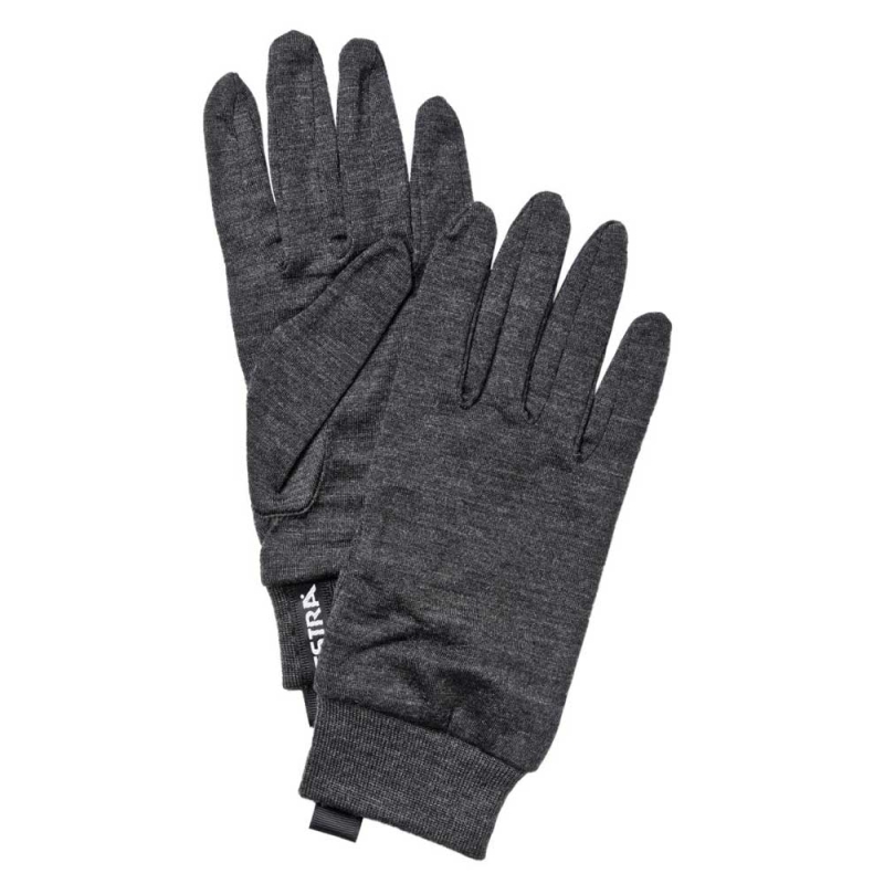 Hestra Merino Wool Liner Active glove antraciet