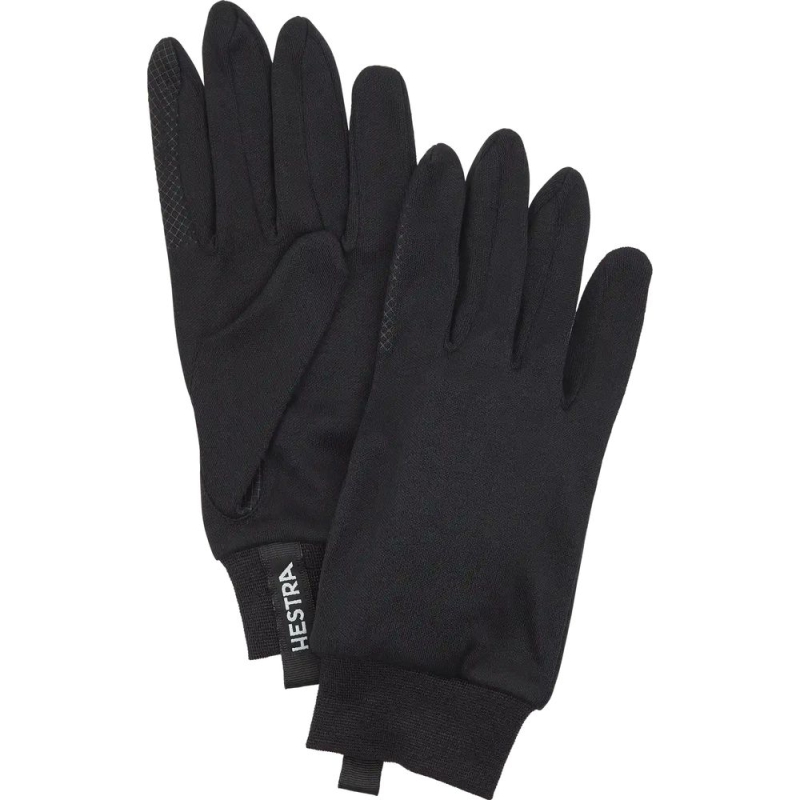 Hestra Silk Liner Touch Point Glove Black