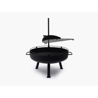 Barebones Cowboy Firepit Grill Small Black