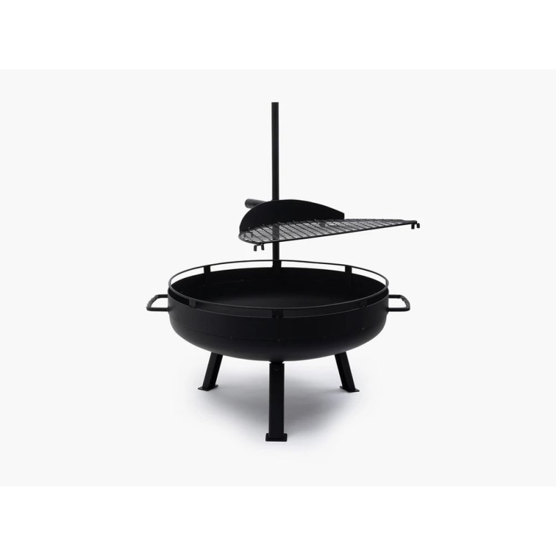 Barebones Cowboy Firepit Grill Small Black