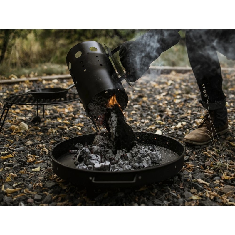 Barebones Cowboy Grill Charcoal Tray Black