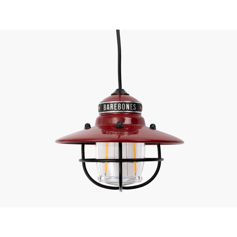Barebones Edison Pendant Red