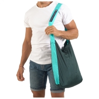 Ticket to the Moon Eco Bag Medium Dark Green/Turquoise