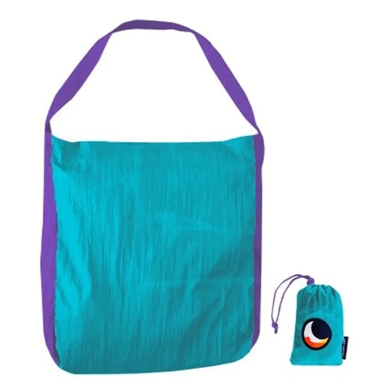 Ticket to the Moon Eco Bag Large Turquoise/Purple