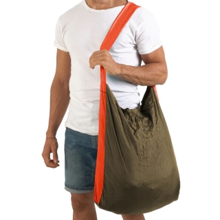Ticket to the Moon Eco Bag Large Brown/Orange