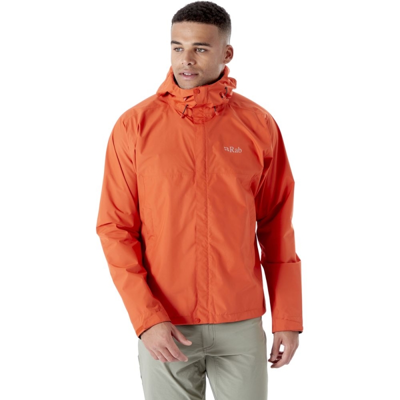 RAB Downpour Eco Jacket Firecracker