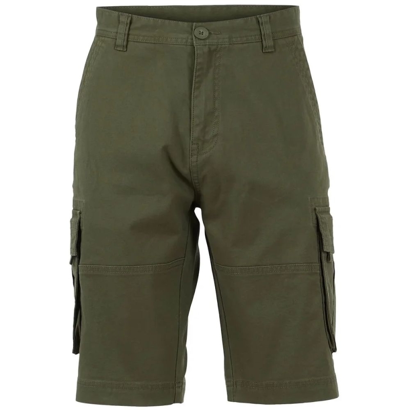 Weird Fish Rigney Organic Cargo Shorts Dark Olive