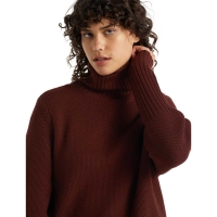 Icebreaker Seevista Funnel Neck Sweater Women's Espresso