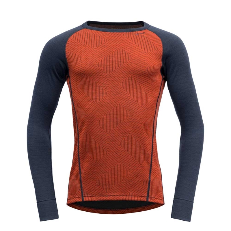 Devold Duo Active Long Sleeve Shirt Brick/Ink