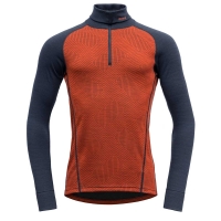 Devold Duo Active Zip Neck Shirt Brick/Ink