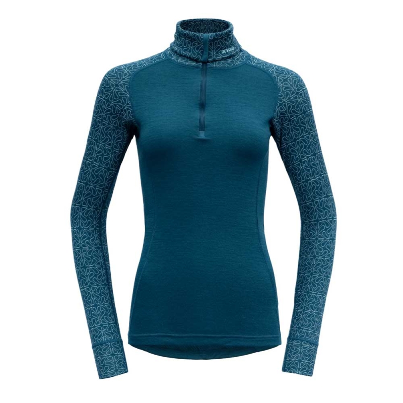 Devold Duo Active Zip Neck Shirt Women's Flood