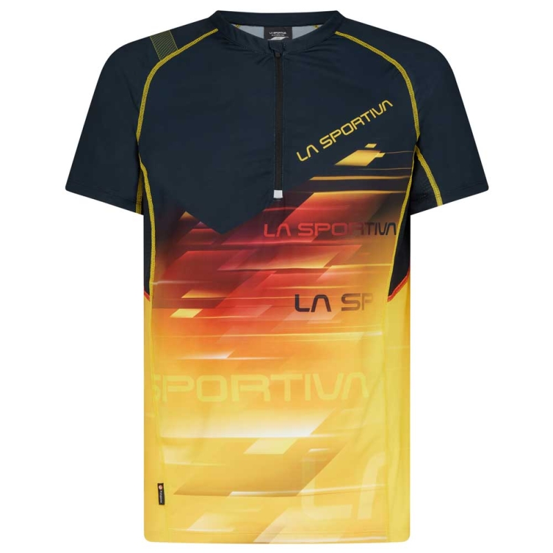 La Sportiva Xcelerator T-Shirt Black/Yellow