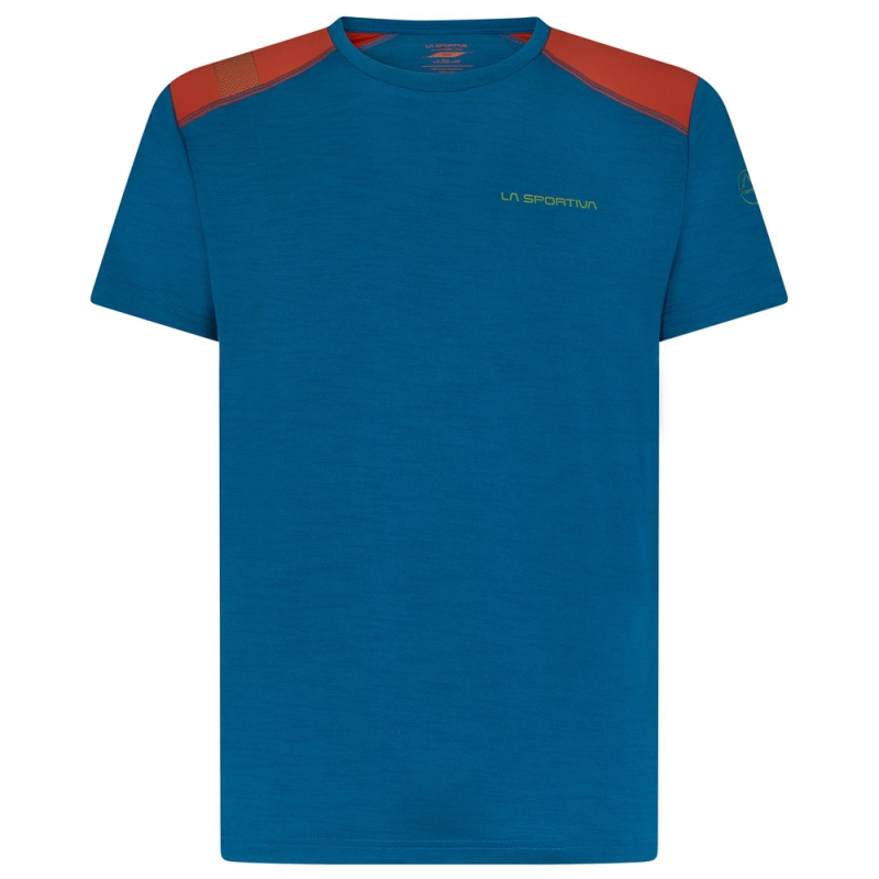 La Sportiva Embrace T-Shirt Space Blue/Kale