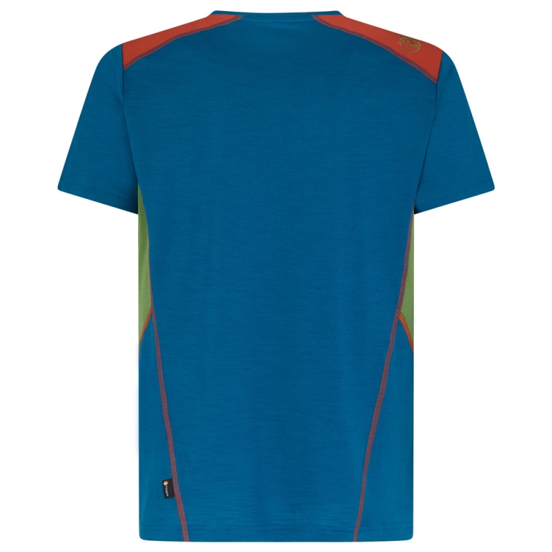 La Sportiva Embrace T-Shirt Space Blue/Kale
