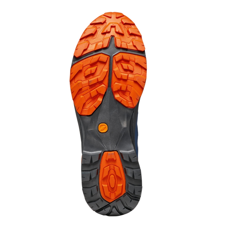 Scarpa Rush GTX blue/fiesta