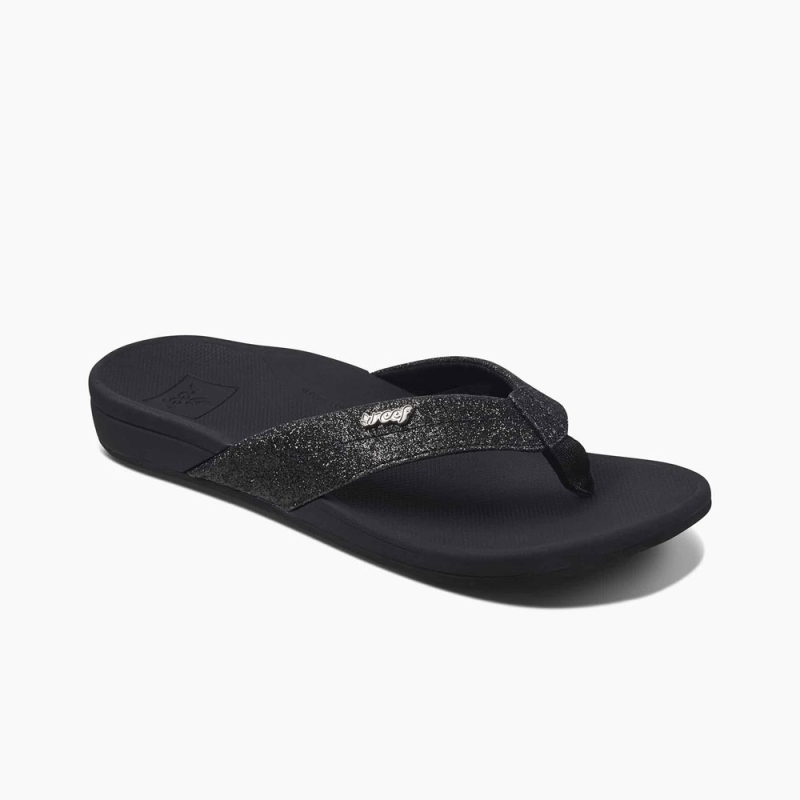 Reef Ortho-Spring Women's Black/Black Glitter