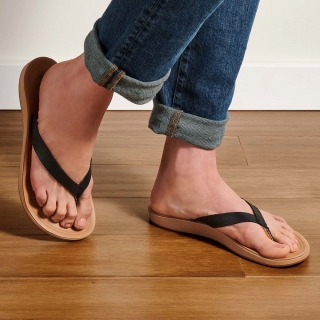 Olukai Nonohe Women's Black/Golden Sand