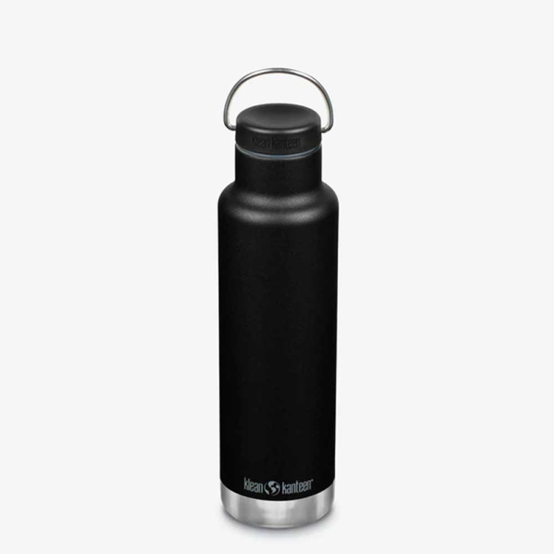 Klean Kanteen Isolatiefles Classic met ringdop 592ml/20oz black