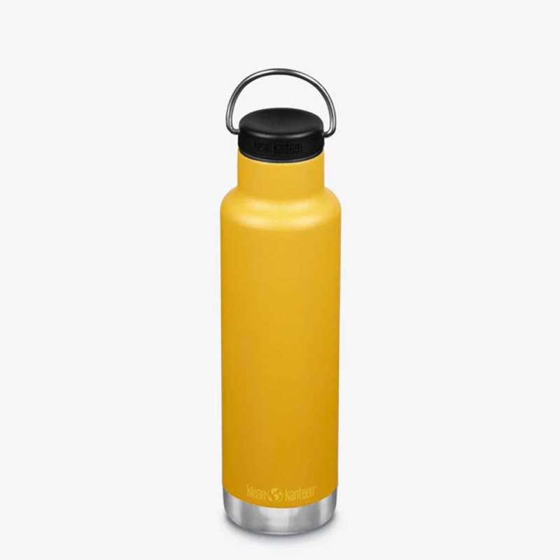 Klean Kanteen Isolatiefles Classic met ringdop 592ml/20oz marigold