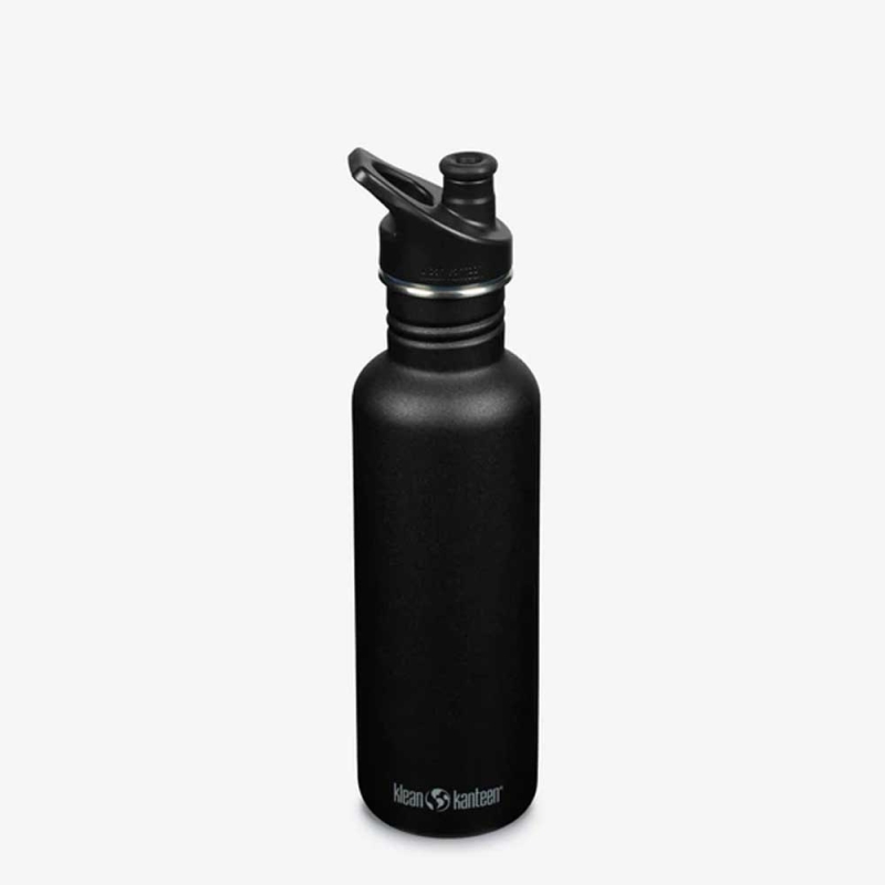 Klean Kanteen Drinkfles Classic met sportdop 800ml/27oz black