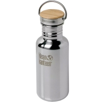 Klean Kanteen Drinkfles Reflect met bamboedop 540ml/18oz mirrored stainless