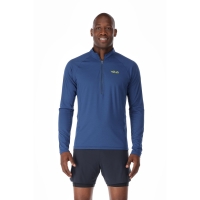 RAB Sonic Long Sleeve Zip  Nightfall Blue