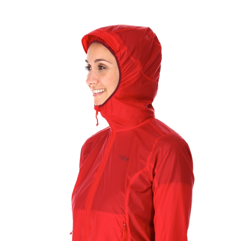 RAB Vital Windshell Hoody women's  Ruby
