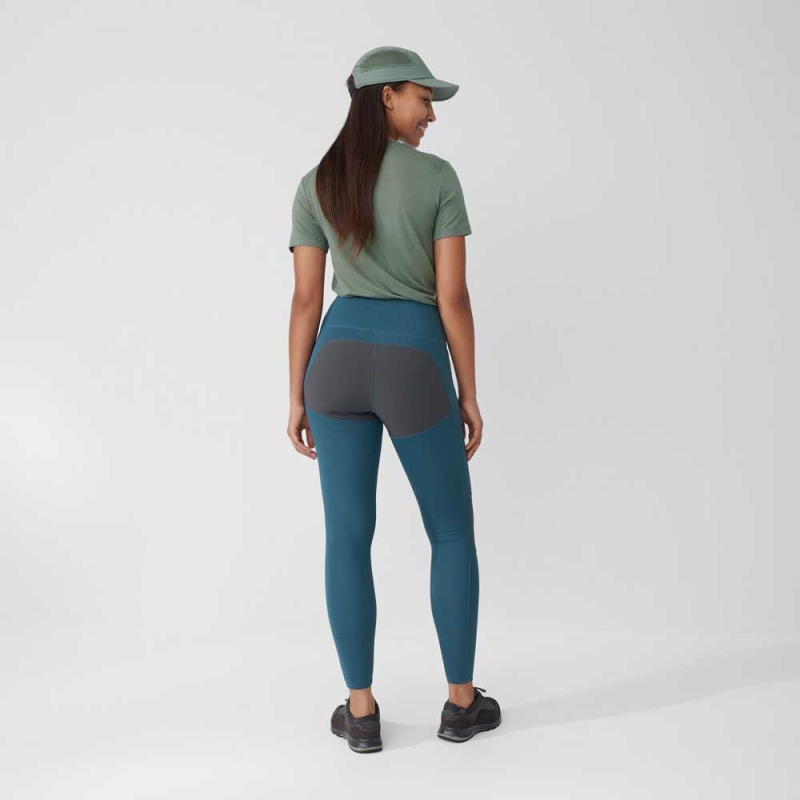Fjällräven Abisko Trekking Tights Pro Women's Indigo Blue-Iron Grey