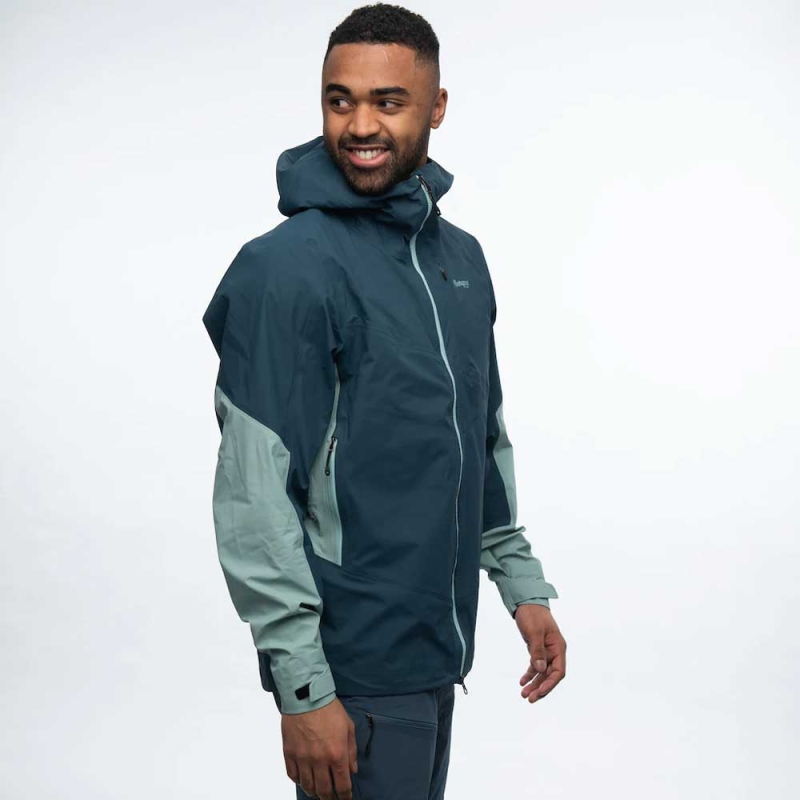 Bergans Rabot V2 3L Jacket Orion Blue/Misty Forest
