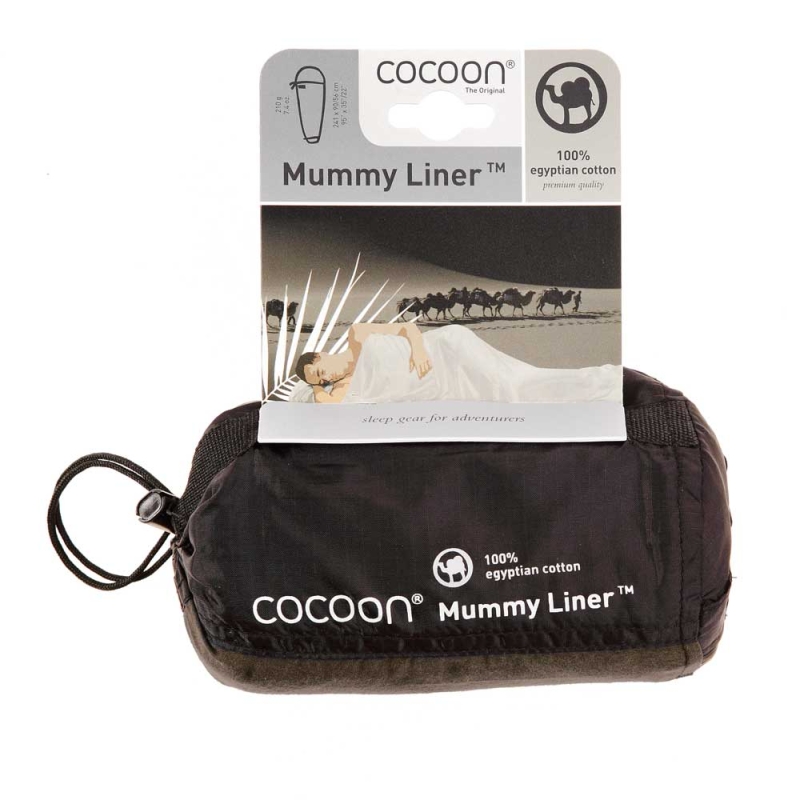 Cocoon MummyLiner, 100% Egyptian Cotton Khaki