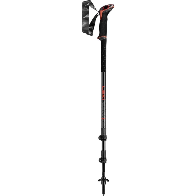 Leki Makalu bright-red/black/dark-anthraci