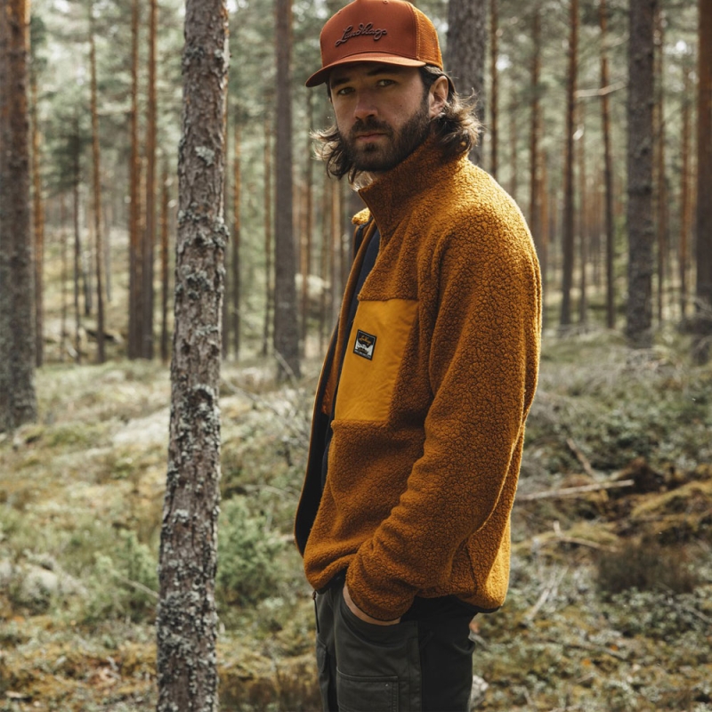 Lundhags Flok Wool Pile Jacket Dark Gold